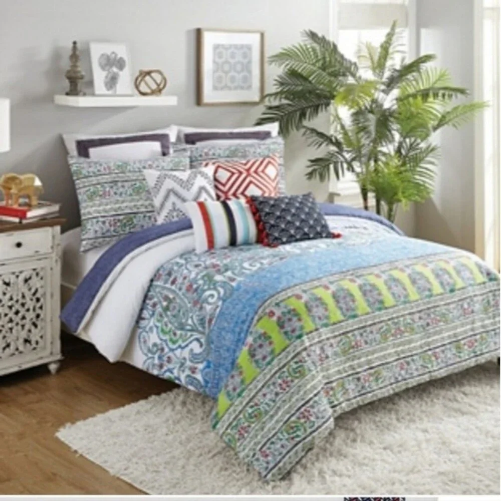 Jessica Simpson Valdivia Euro Sham 26 x 26 Linen Blend Sham Only